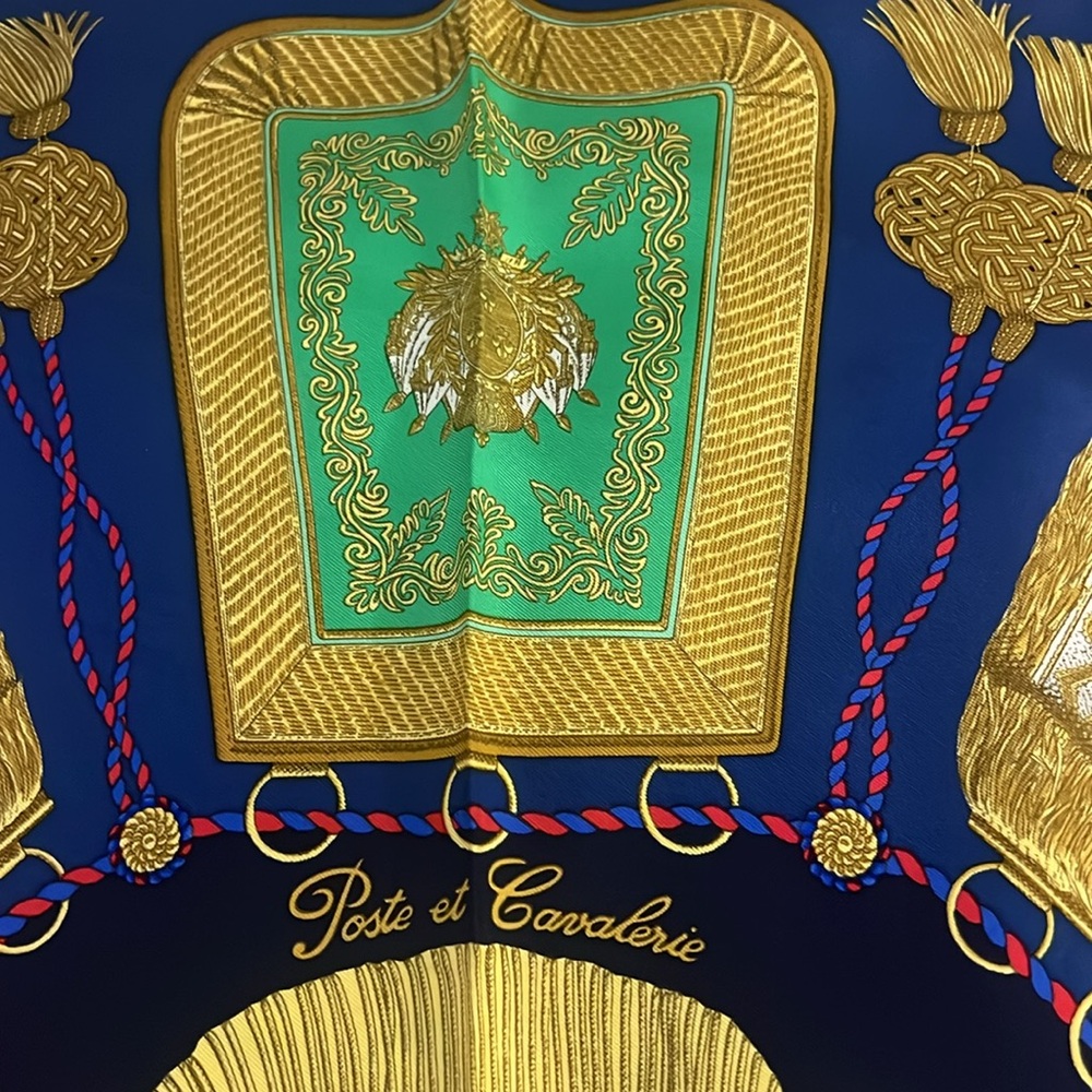 RARE Hermes Poste et Cavalerie silk scarf - Picture 5 of 8
